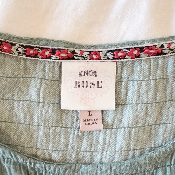 Sage Green Tiered Ruffled Babydoll Tunic Dress with Pockets Fairy - Large - Picture 8 of 10